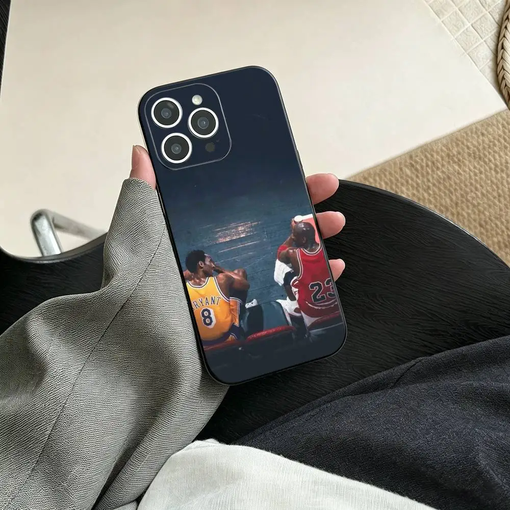 Фото Чехол для телефона для фанатов баскетбола K-Kobe B-Bryant для iPhone 17, 16, 15, 14, 13, 12, 11 Plus, Pro Max и других моделей, силиконовый, черный №3