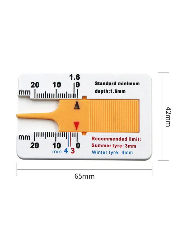 Измеритель глубины шин автомобиля 0-20 мм глубинометр протектора индикатор прицеп