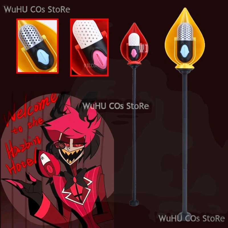 Фото Yume/2025 Hazzbin Косплей Отель Костюм Опора ALASTOR Микрофоны Опора Перчатки Alastor Золотой Опора Женщина Мужчины Хэллоуин Вечеринка Косплей №1