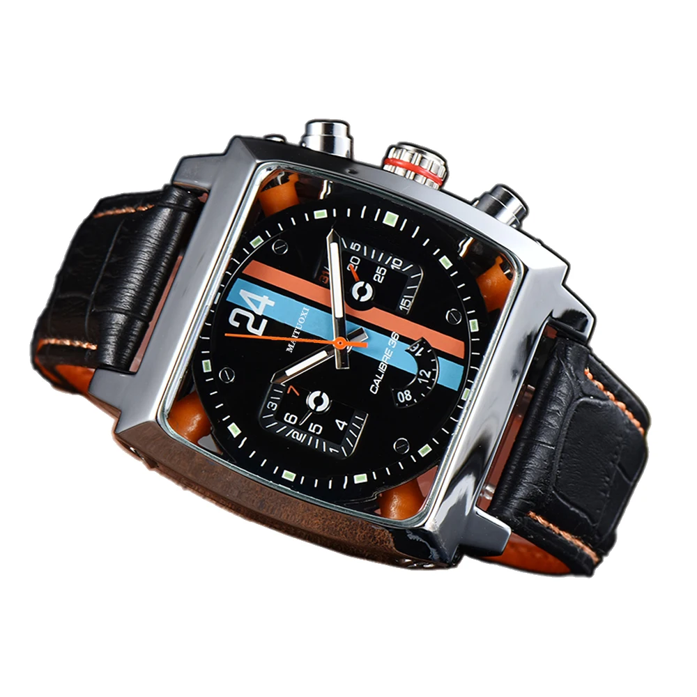 Men's Luxury big Brand Fashion Watch Stainless Steel Case Tourbillon Automatic Mechanical Watches Original Wrist Watch for Men