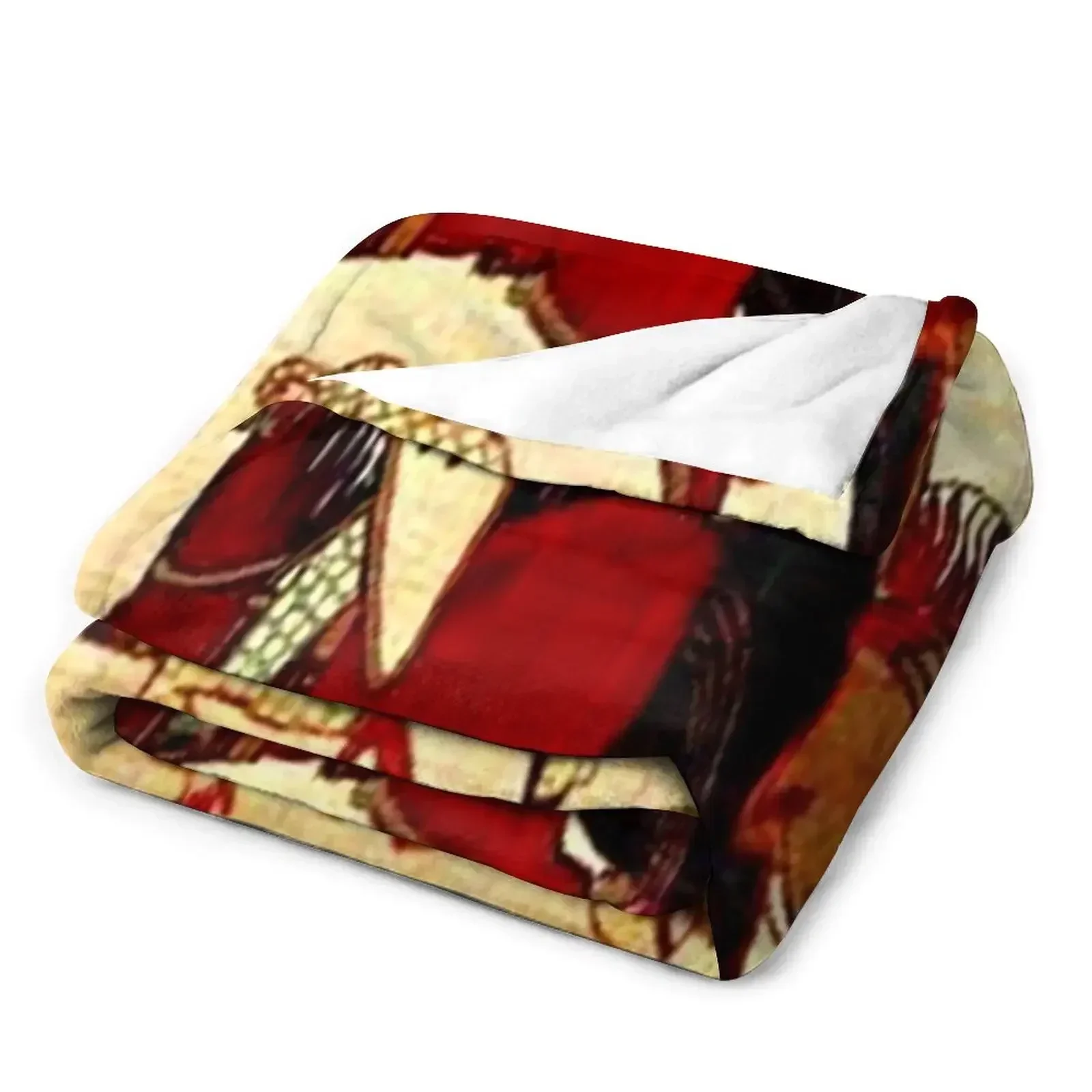 Новое одеяло Battle of Hasting Bayeux Scene гигантское для пикника диванные одеяла