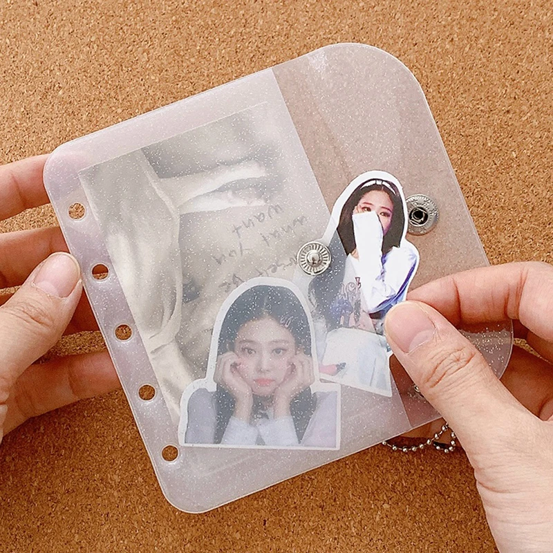 M5 A8 Чехол-держатель для карт с пятью отверстиями прозрачный блестящий чехол из