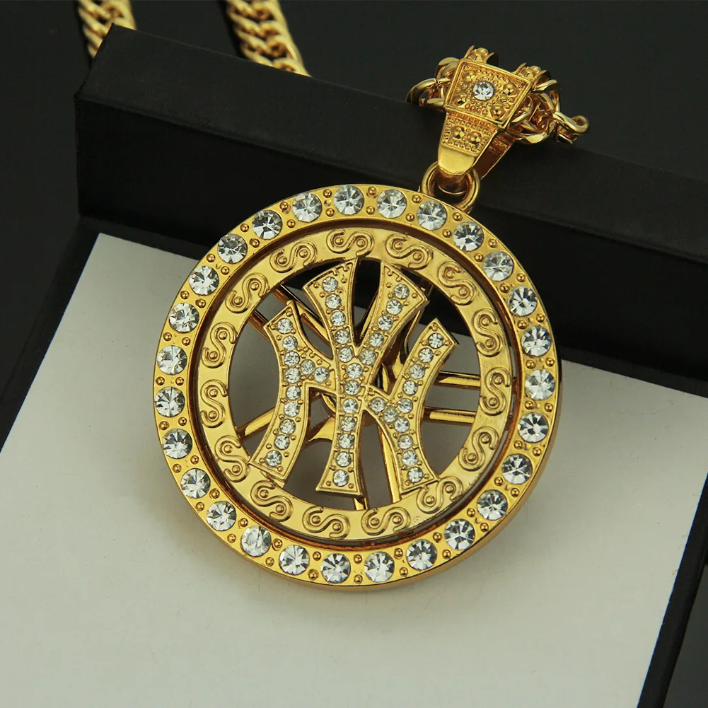 

Ожерелье с подвеской в виде символа в стиле хип-хоп