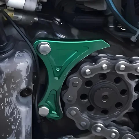 Для Kawasaki KX250F KX450F KX 250F 450F 2004-2015 2016 алюминиевая защитная крышка с ЧПУ, крышка звездочки цепи, чехол Saver, защита двигателя