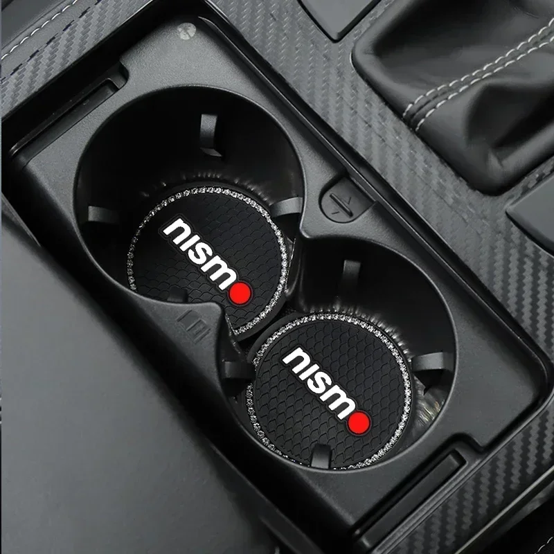 1/2 шт. автомобильная нескользящая подставка для чашки воды с бриллиантами и