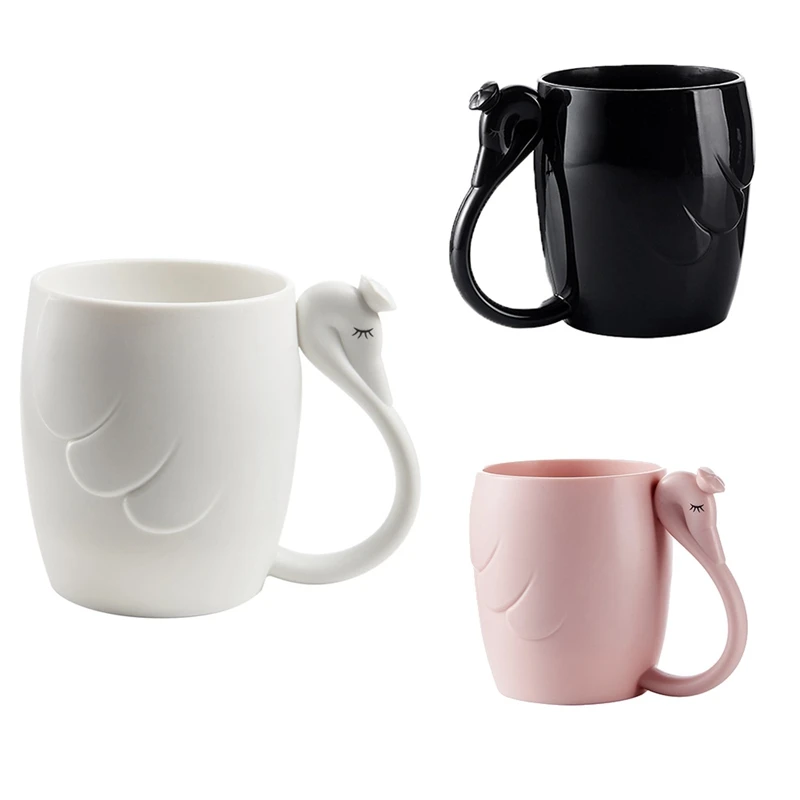 

Home Creative Couple Brushing Cup Student Swan Mouthwash Plastic Cup