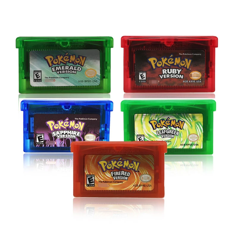 Игровая картридж для видеоигр серии Pokemon GBA консоли английская Коллекция
