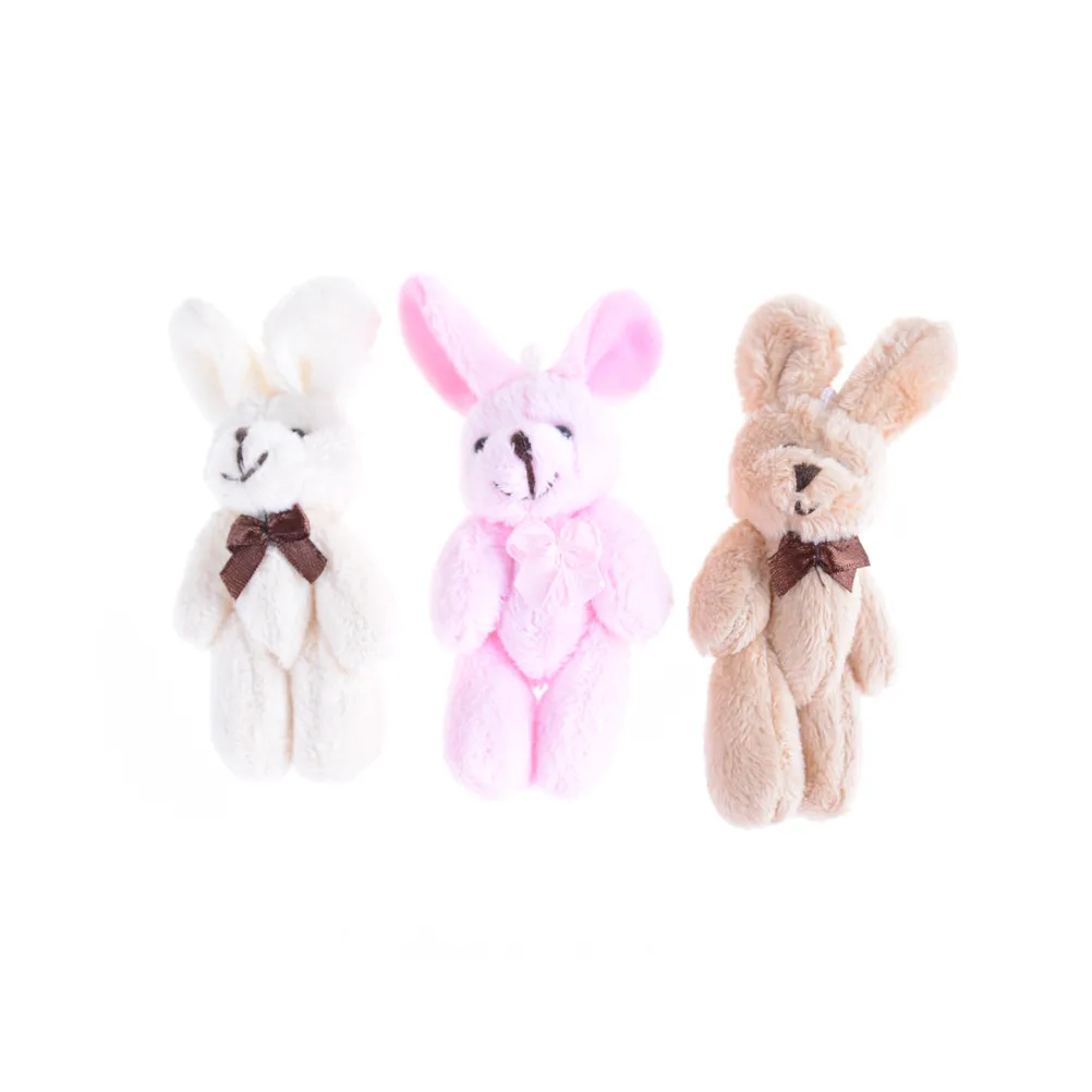 

HOT Animals Wedding Gift Joint Rabbit Bouquet DIY Pendant Plush Stuffed TOY