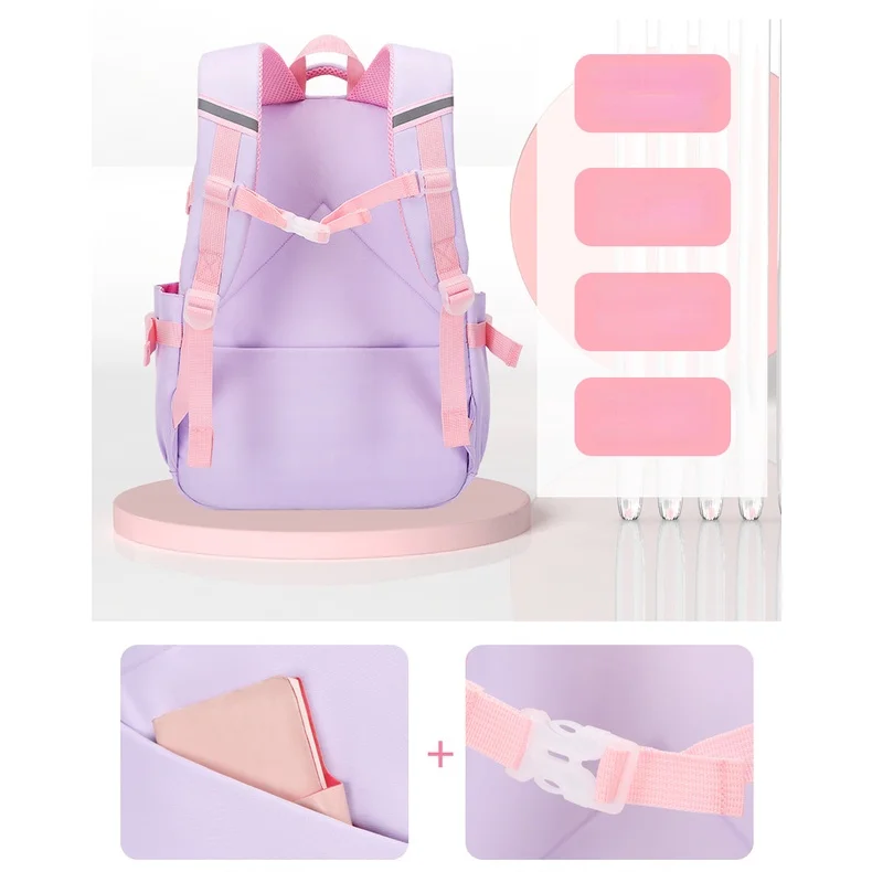 Princess Girls Sweet Rabbit Sequins Fashion Leisure Backpacks New Dream Children Grade 1-6 Students Cartoon Cute Schoolbags Hot