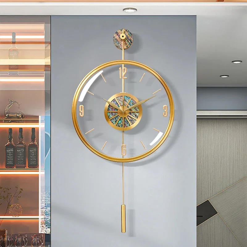 Цифровые металлические настенные часы для гостиной роскошные механизмы ванной