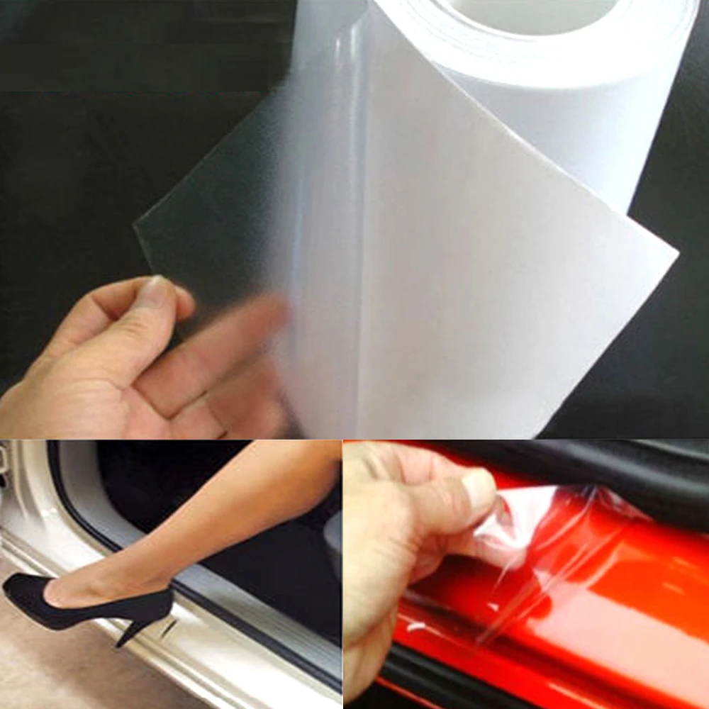 Полиуретановая прозрачная пленка против царапин на порог автомобиля Защитная