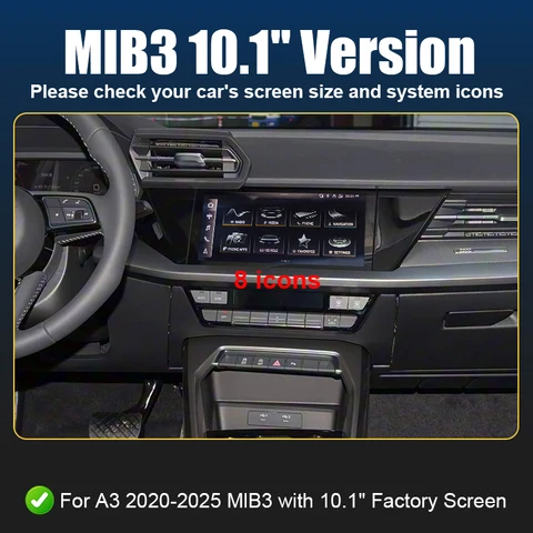 Новый беспроводной интерфейс CarPlay для Audi A3 MIB3 2020-2025, Android Auto с навигацией Mirror Link AirPlay, функции автомобильных воспроизведений