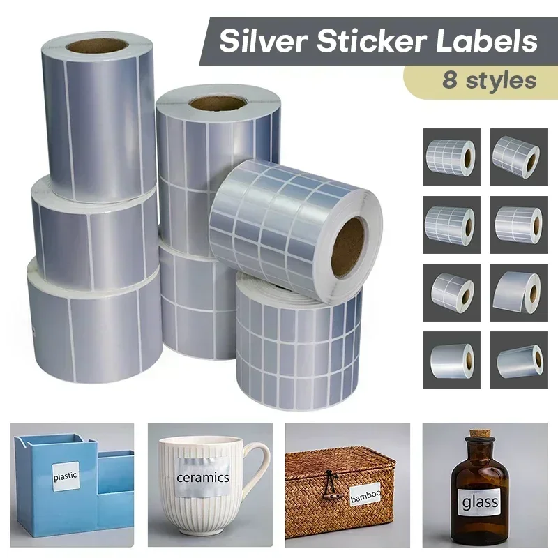 

Серебряные термотрансферные наклейки из ПЭТ