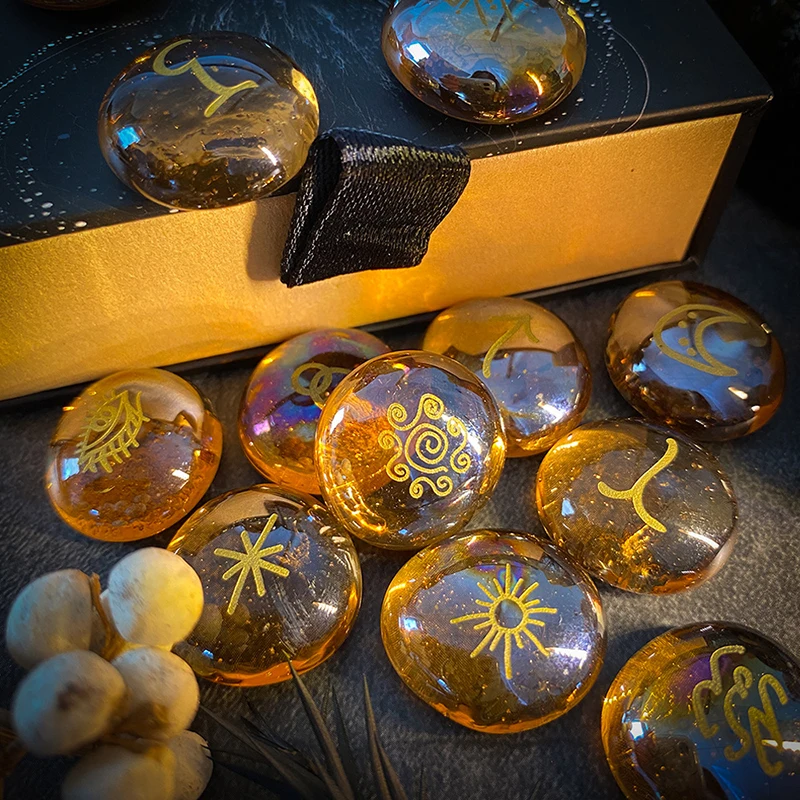 Набор рун 13 шт. набор рунных камней ведьмы многофункциональные инструменты для