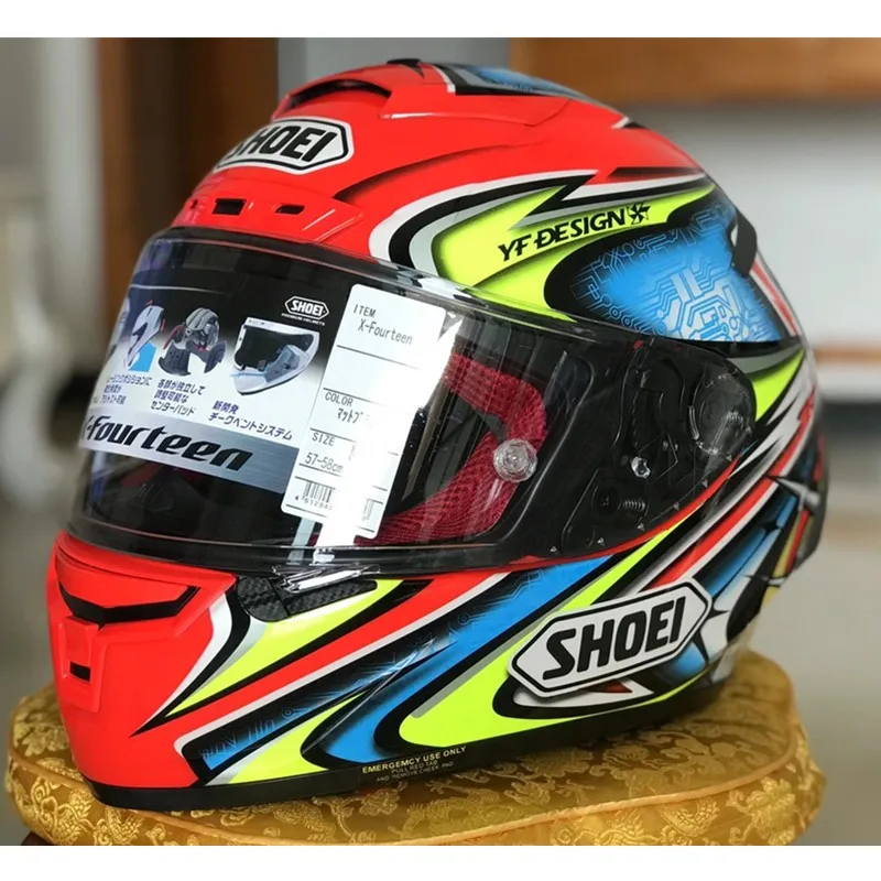 Шлем для мотоциклистов SHOEI X14 шлем езды на мотоцикле красная катана все лицо 60-е