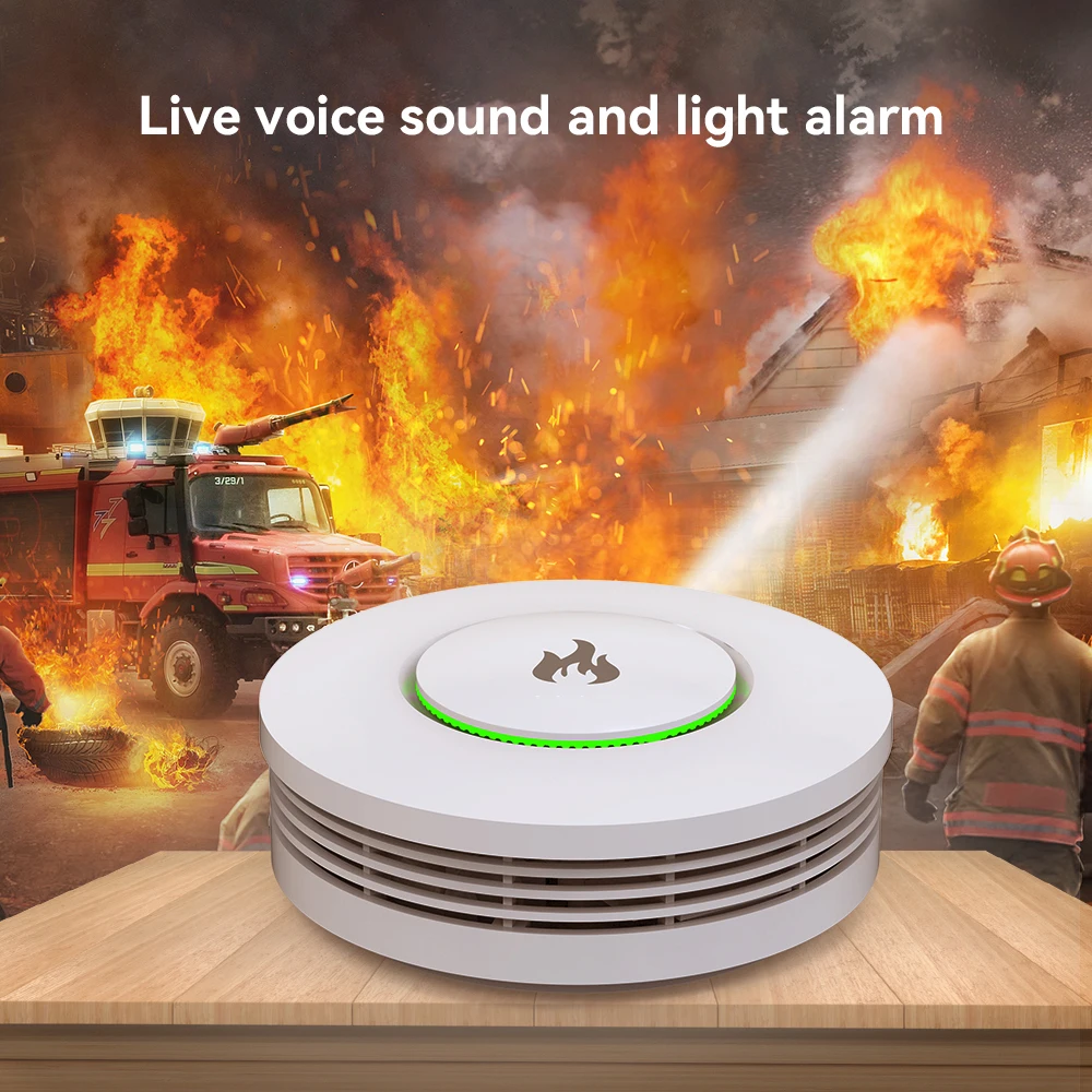 iAlarm Meian Focus 868MHZ or 433MHZ MD2105R Linkage Smoke Fire Detector Sound Alarm Protection Alarm Security Fighters images - 6
