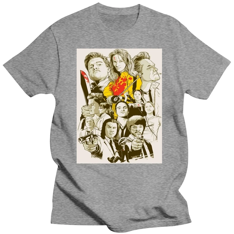 Мужская и женская футболка с изображением Тарантино Все фильмы хлопковая