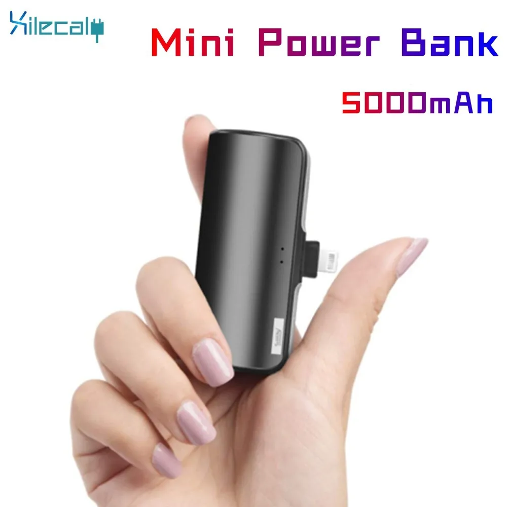 

Mini Power Bank 5000mAh Portable Charging Powerbank Mobile Phone Spare External Battery PoverBank For iPhone Samsung Xiaomi