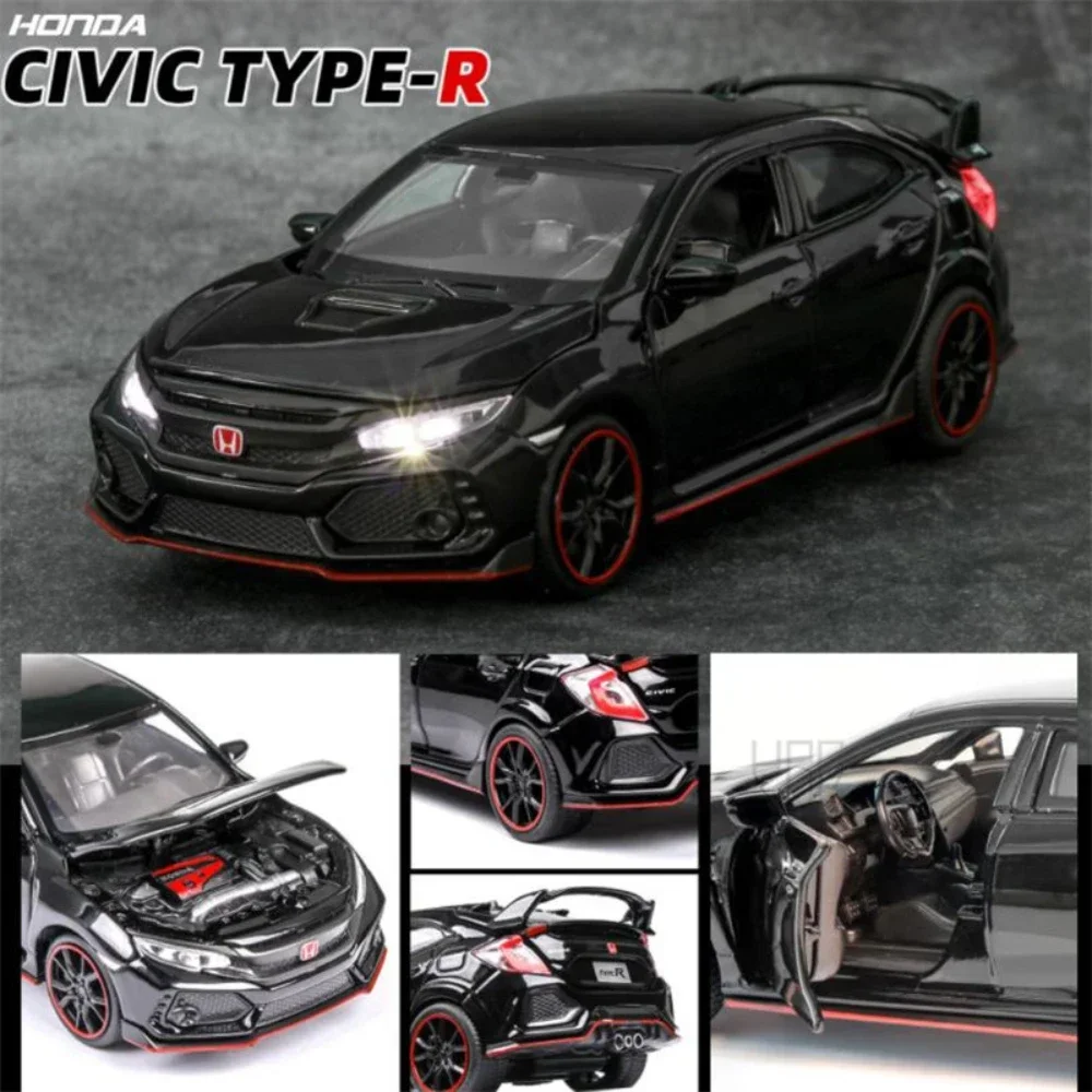 Масштаб 1:32 Honda CIVIC TYPE-R литые под давлением игрушки из сплава модели автомобилей со