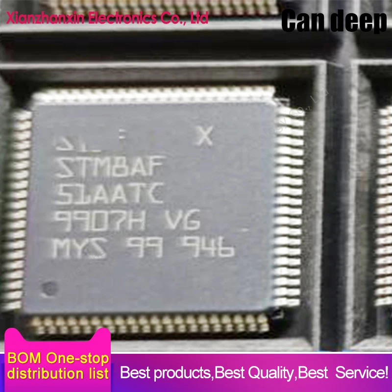 

1~5pcs/lot STM8AF51AATC STM8AF51AA STM8AF51 QFP80 8-bit microcontroller