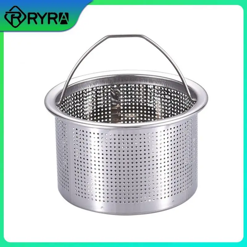 

304 Stainless Steel Sink Strainer Anti-clogging Drain Filter Dense Hole Water Basin Sink Hair Catcher Stopper Drain Strainer