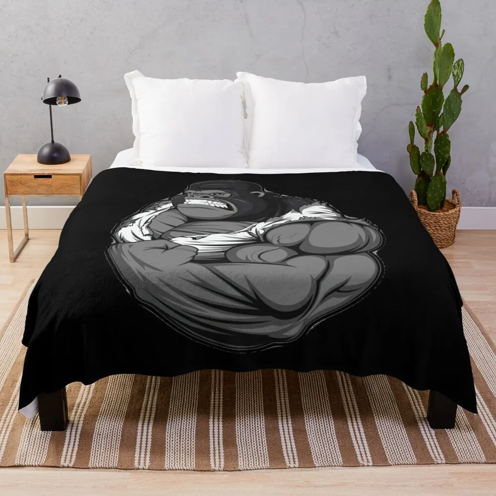 Одеяло Shred Silverback Grin Physique мягкие большие свободные летние одеяла для диванов