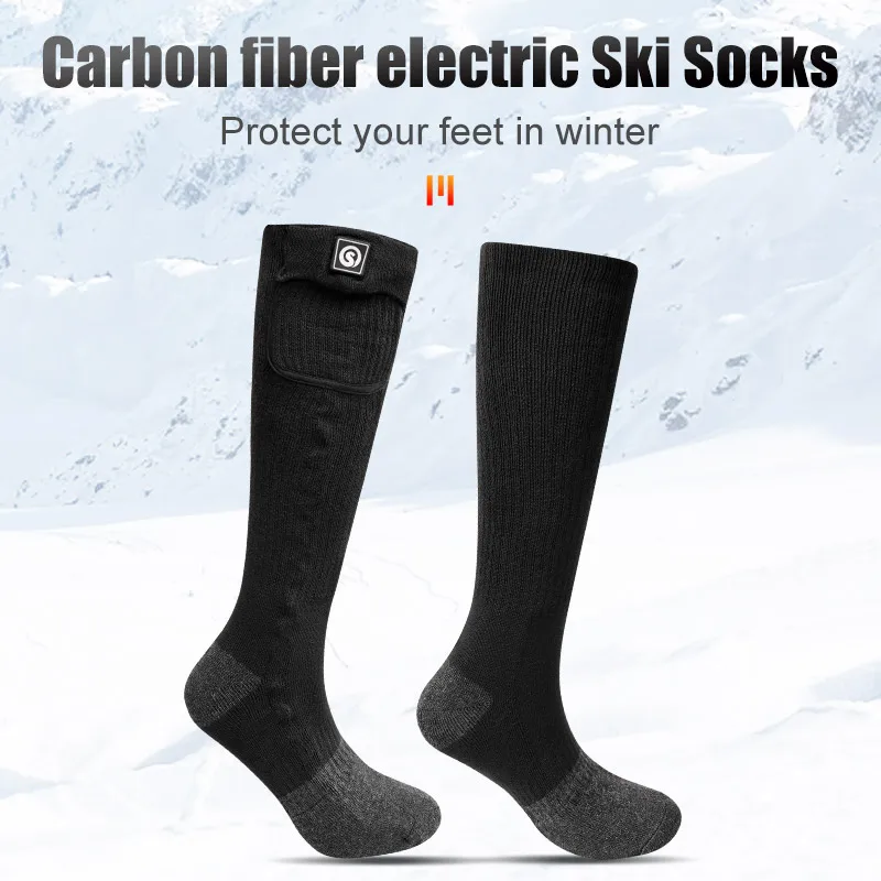 Savior Heat Thermo Socks For Men Snowboard Women Stocking Rechargeable Electric Heated Ski Socks With Battery Indoor Heating