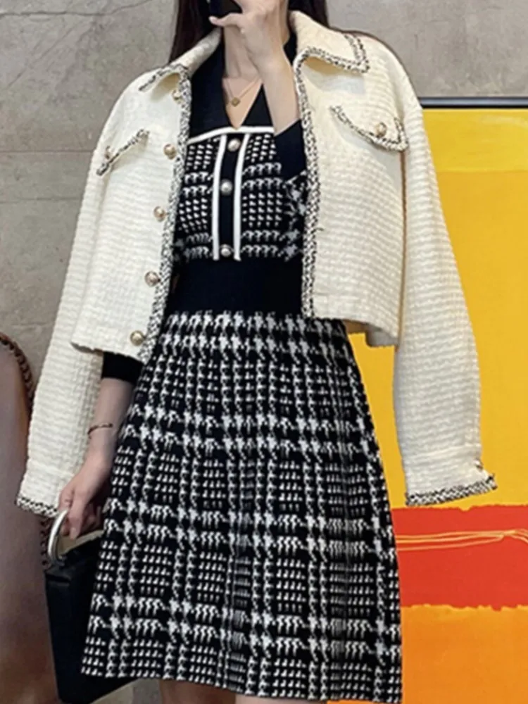 

Women Fashion Elegant Casual Midi Party Black Dress Slim Warm Vintage A-Line Business Vestidos Female Knitted Sweater Robe New