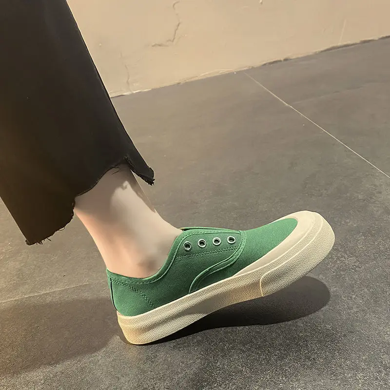 Multi-colors Cheap Women's Sneakers Girls School Canvas Running Shoes Platform Rubber Trainers Woman Casual Breathable Loafers