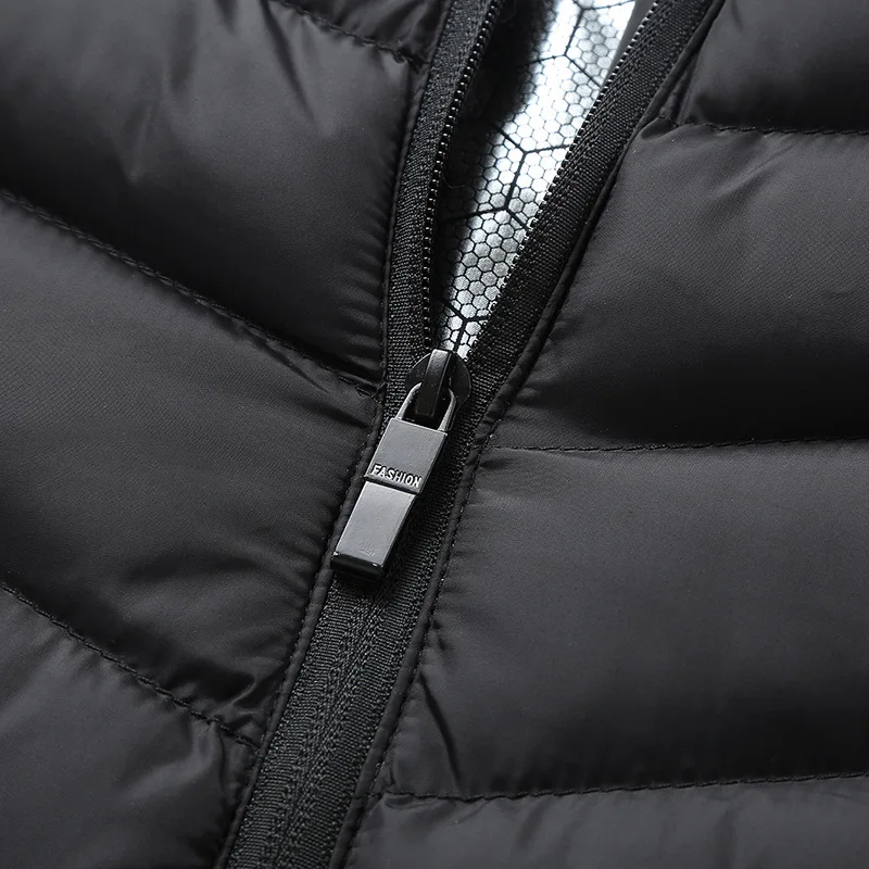 Fashion Men Jacket Intelligent Fever USB Winter Outdoor Electric Heating Warm Sprots Thermal Coat Clothing Heatable Cotton