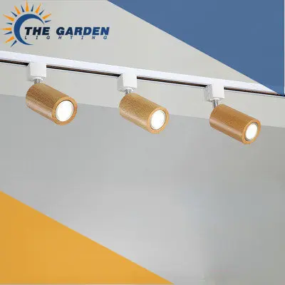 

Светодиодные прожекторы в скандинавском стиле, современные деревянные светильники для гостиной, коридора, бара, магазина одежды