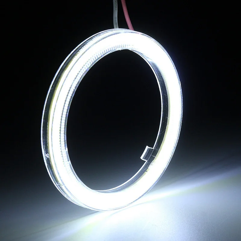 

2pcs Car COB Angel Eye LED White Light Car Motorcycle Headlight Circle Ring Aperture Lamp 12-24V Styling Light Decorative Lights