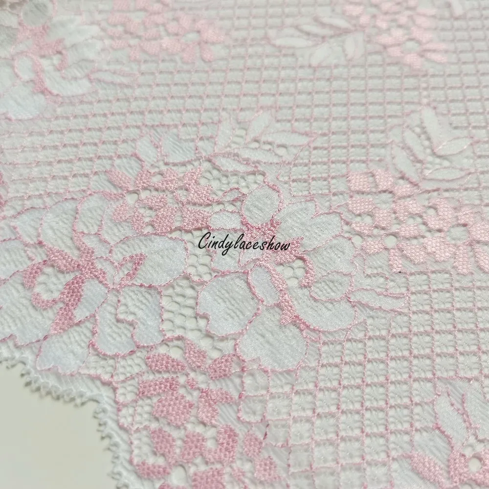 Эластичная кружевная бейка с вышивкой Ширина 22 см