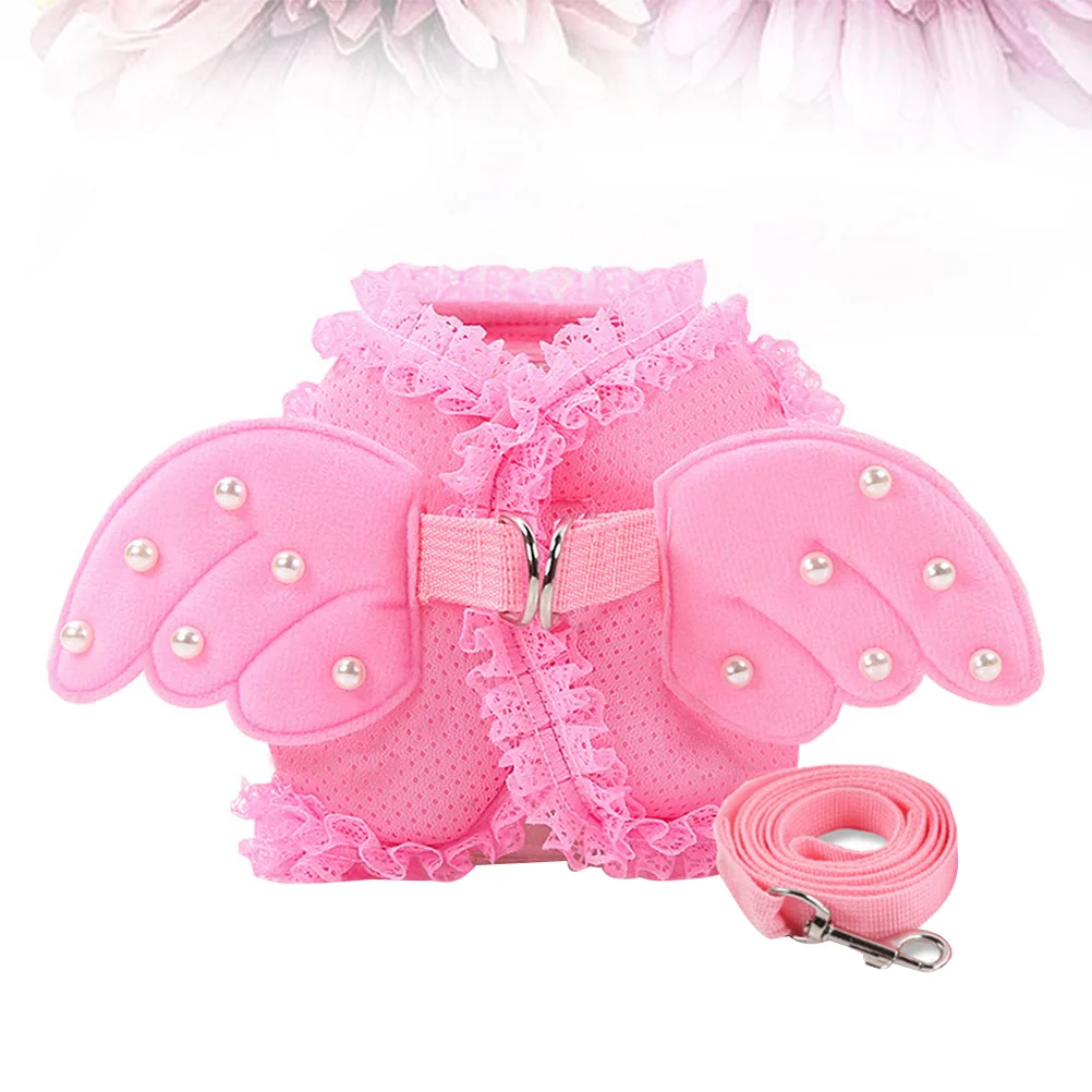 

Harness Dog Cat Petvest Strap Leashsetdogs Girl Small Pullharnesses Kitten Cockatiel Puppyeasy Straps Adjustable Leashes Cute