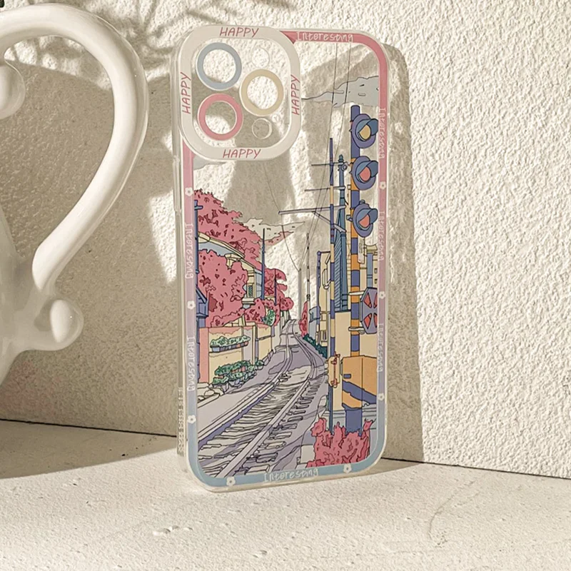 Фото Чехол с цветком персика для OPPO Reno 12F 11F 10 5G 6 8 11 12 Pro Reno 7 4G 5 6 Lite 8T A58 A78 A79 A98 5G Floral Clear Cover №2