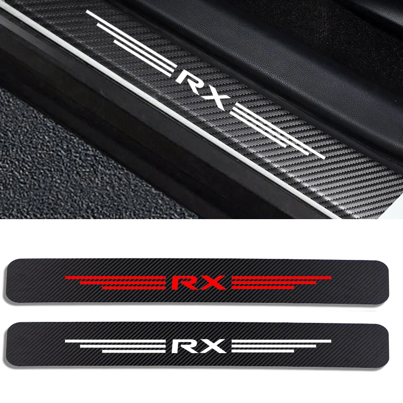 Автомобильные наклейки, протектор порога двери, Накладка на порог автомобиля, защитная накладка из углеродного волокна, декор для Lexus RX 200t 270 450h 350 400h