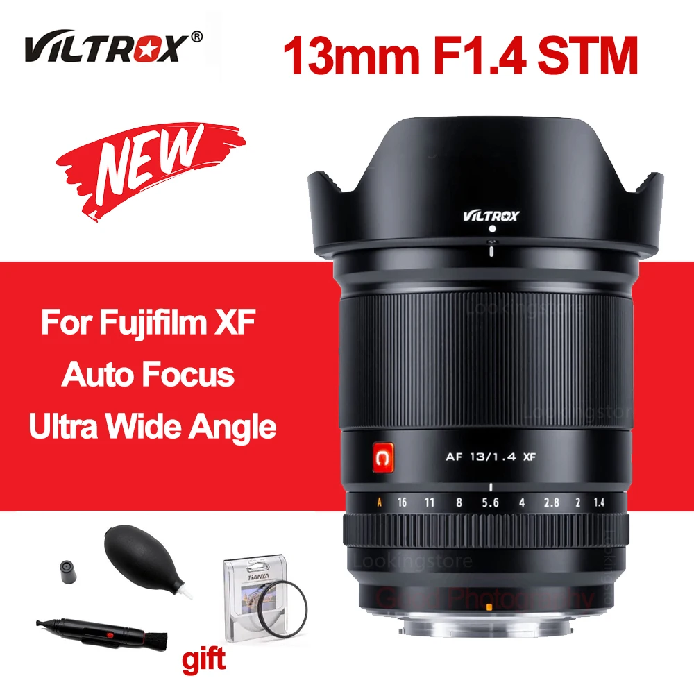 

VILTROX 13mm F1.4 XF Camera Lens Auto Focus Large Aperture APS-C Lens for Fujifilm Fuji X mount X-T4 X-S10 X-T3 X-T10 Lens