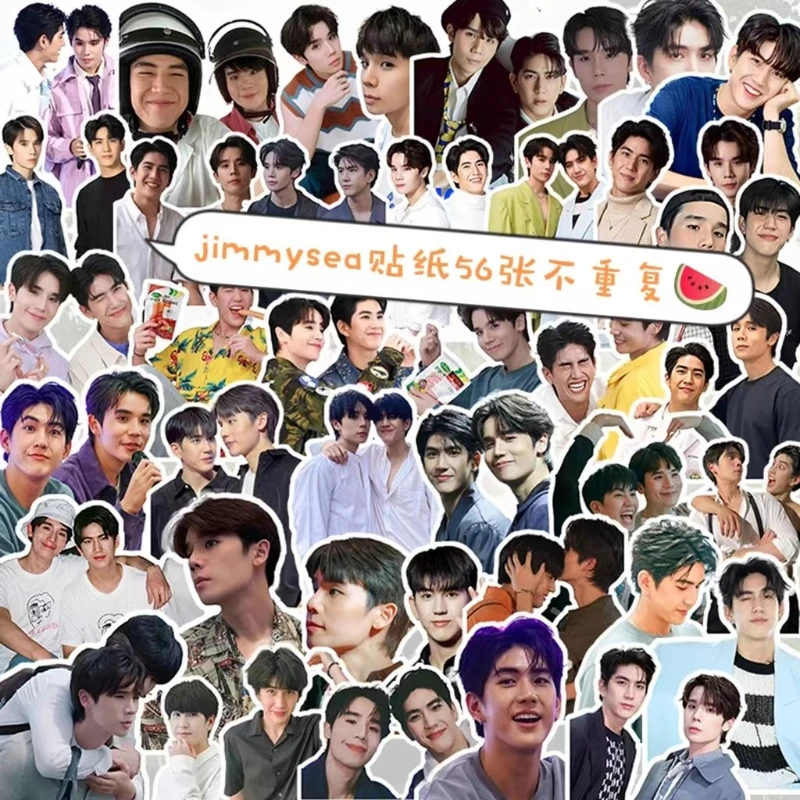 

56PC/SET Jimmysea Stickers Thai TV Vice Versa Drama Stills Photo Picture Hand Account Materials Notebook Cup Phone DIY Sticker