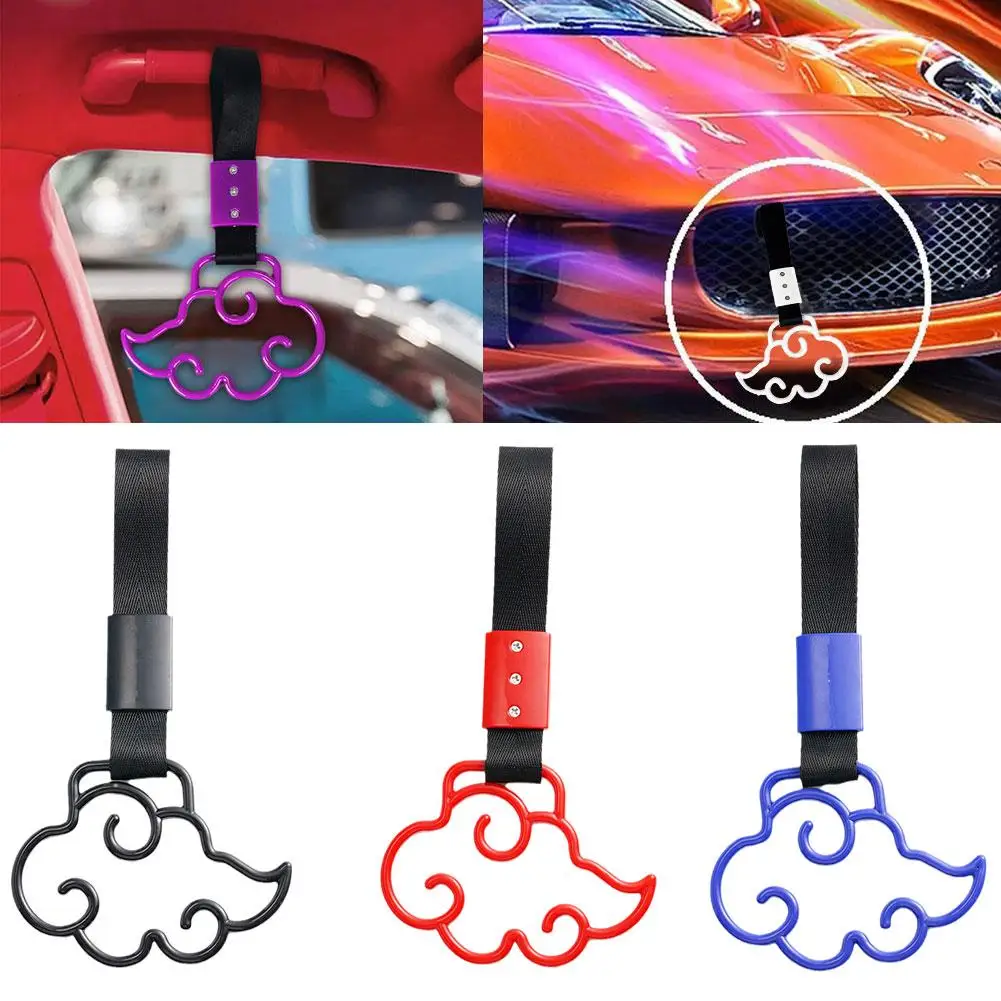 

Car Rear Bumper Warning Ring Tumbling Cloud Style Hanging Ring Strap Drift Hand Handle Auto Train Bus Accessories Pull Ring L1C8