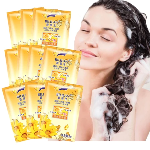 Модный одноразовый шампунь Xourshing Essence для лечения выпадения волос уход за волосами питающий Восстанавливающий волос 8 г в упаковке 10 шт./партия