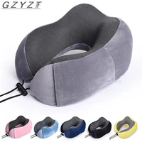 car u shaped memory foam neck pillows soft slow rebound space travel pillow solid neck cervical healthcare bedding dropshipping