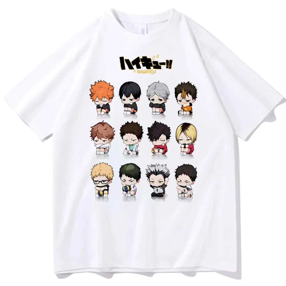 Рубашка Haikyuu для подростков Y2k Красочная футболка в стиле поп-культуры ретро