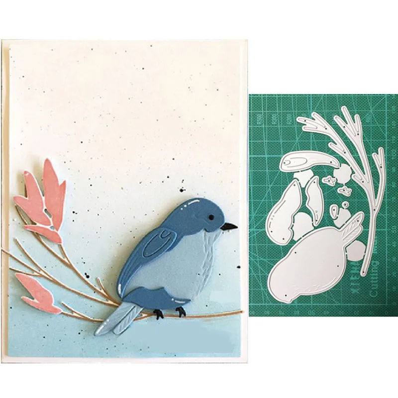 

Craft Dies Bird Branch Border Metal Cutting Dies For DIY Scrapbooking Dies Decor Embossing Dies Stencils Dies Paper Card Making