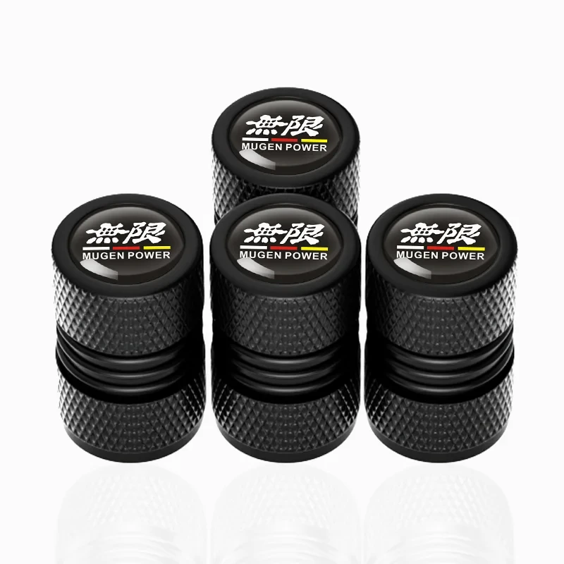 

4 Шт., Колпачки Для Колесных Клапанов Mugen, Пылезащитные Колпачки Для Стержней Клапанов Для Шин Для Civic Accord Power