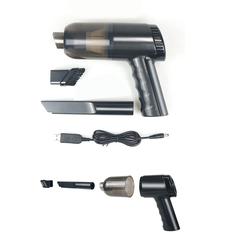 Ручной беспроводной мини-пылесос для автомобиля с мощным всасыванием 9000 па