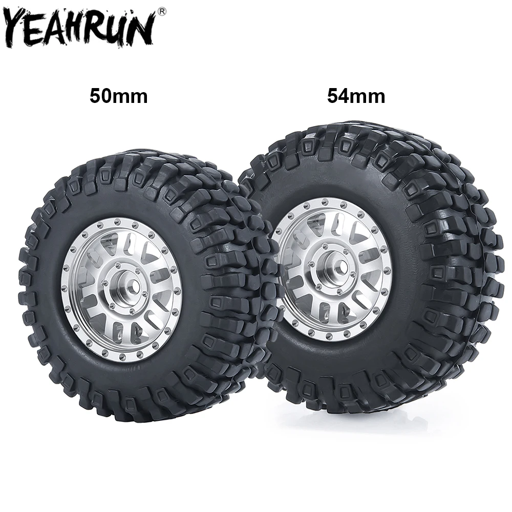 

YEAHRUN 4 шт. 1,0 дюйма колесные диски и резиновые шины Для вездехода 1/24 Axial SCX24 90081 AXI00001 002 004 005 006 Радиоуправляемый гусеничный автомобиль