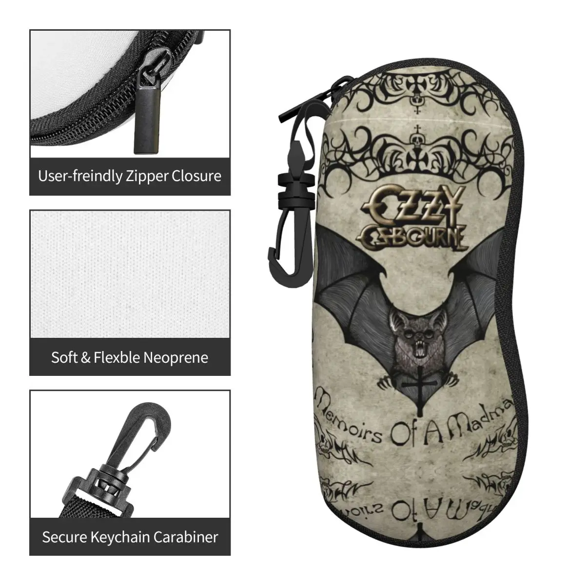 Пользовательские защитные чехлы для очков Ozzy Osbourne Prince Of Darkness крутой чехол