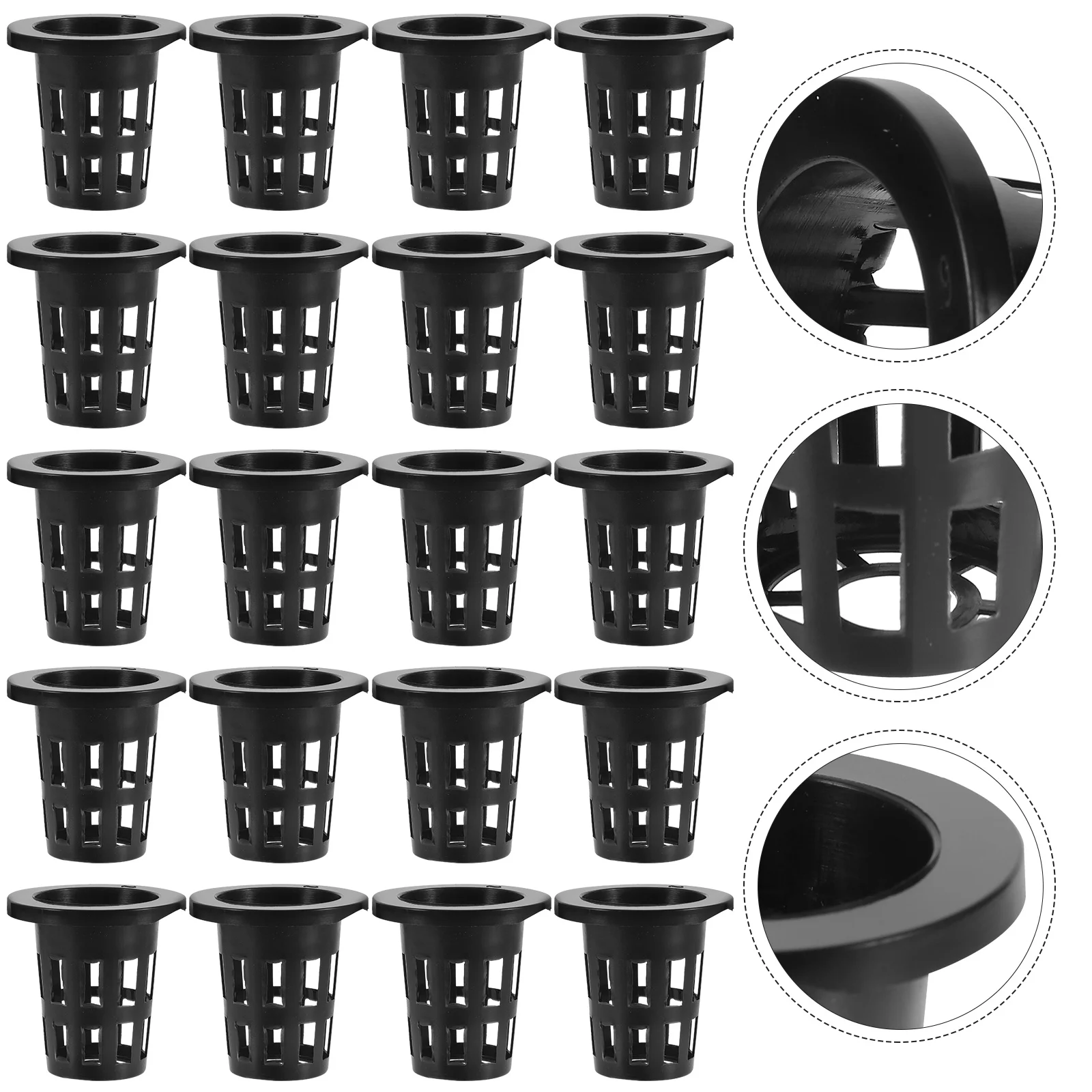 

50 Pcs Soilless Cultivation Nursery Pots Mesh Hydroponic Small Net Plants Hydroponics Basket Planting Baskets Cups