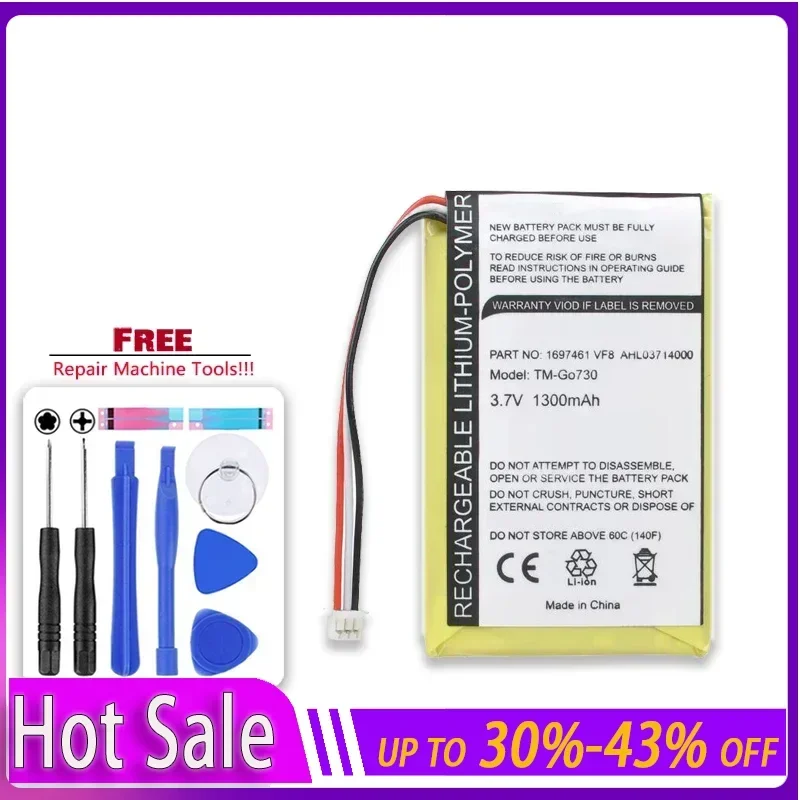 Сменный аккумулятор 1300 мАч для электронной книги TOMTOM GPS G930 G930T A8 MP3 MP4 MP5 Go 530 Live 630 630T