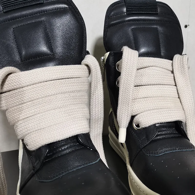 1Pair 130cm Shoelaces for RO Sneakers Fabric Shoe Laces Wide Shoe Lace Boot Laces for Shoes Classic